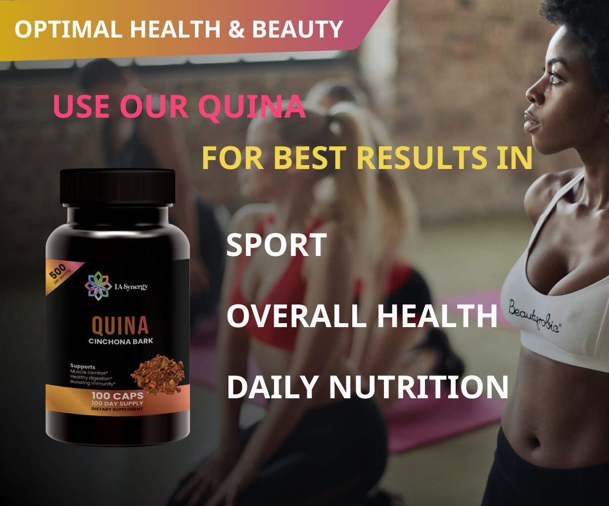Quina Quinine500mg, Cinchona Red Bark Natural Herbal Supplement