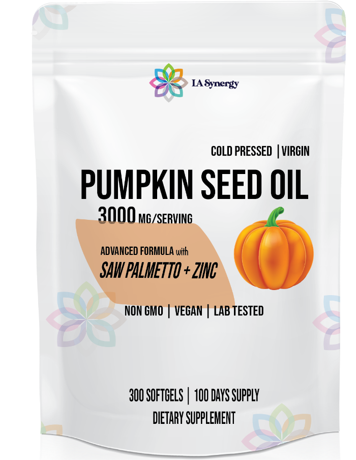 Pumpkin seed oil supplement with Saw Palmetto and Zinc LA Synergy
