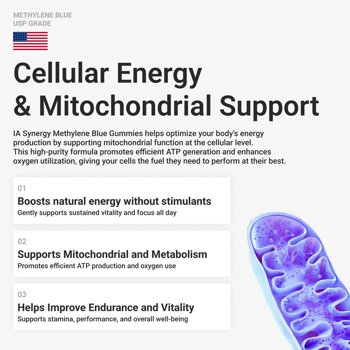 Methylene Blue Gummies 5mg, Supports Cognitive Vitality and Energy Lev ...