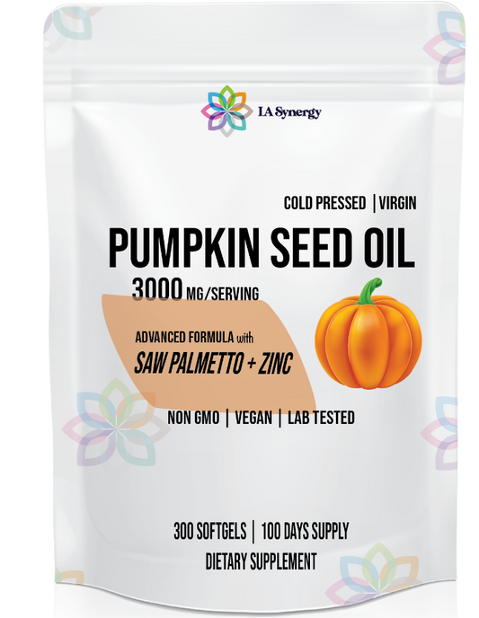 Pumpkin seed oil supplement with Saw Palmetto and Zinc  LA Synergy